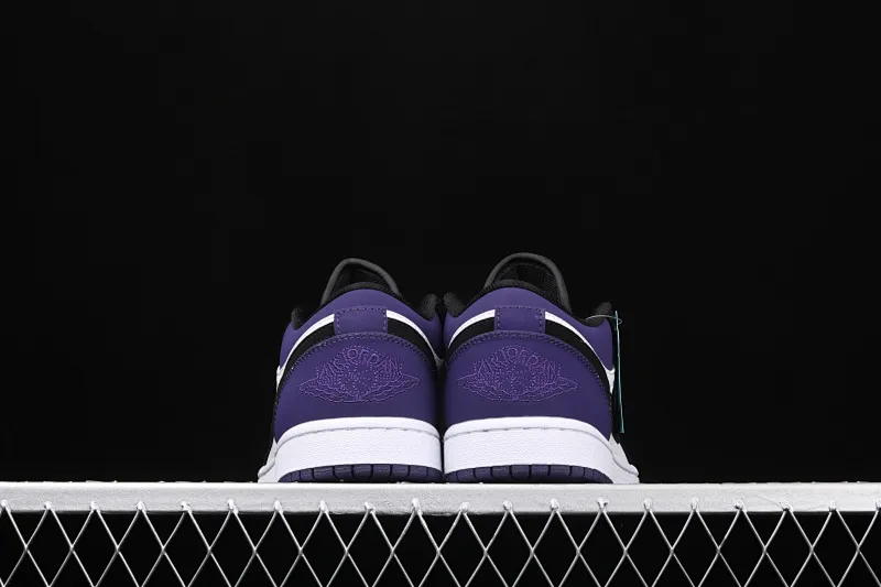 All categories Air Jordan Jordan series basketball shoes Air Jordan 1 Low New version Air Jordan 1 Low Court Purple AJ1 Joe 1 low top suede black purple toe 553558-125